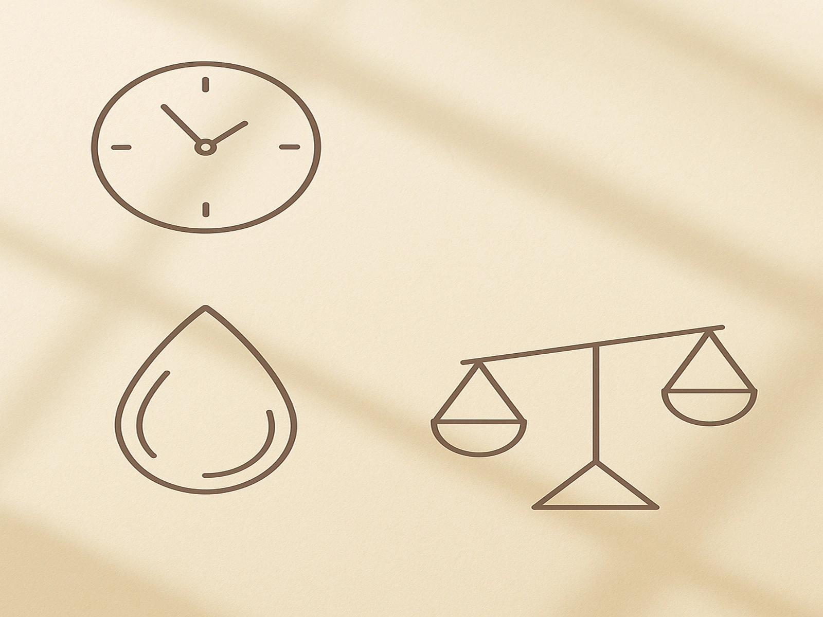 세안 후 10분 관찰 포인트를 상징하는 미니멀 일러스트